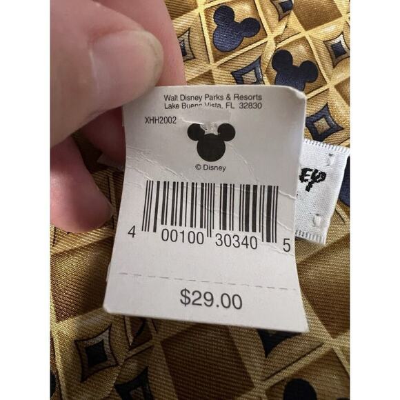 Vintage Disney World Mickey Mouse Mens Tie Silk - Picture 9 of 9